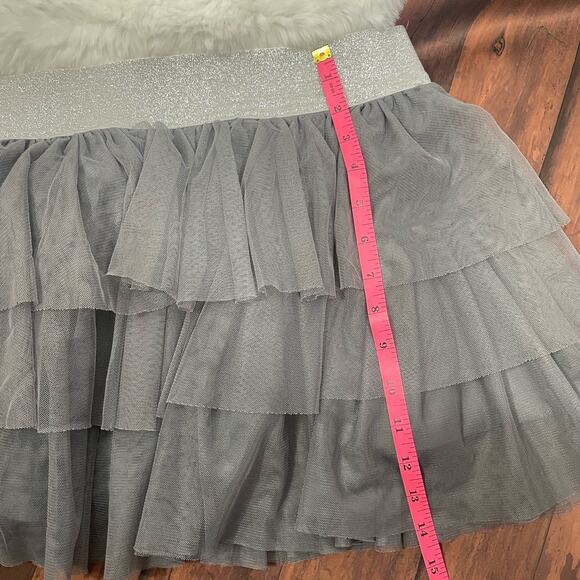 Circo Gray Tulle Pleated‎ Skirt Size XL 14 - 16 - Picture 4 of 5